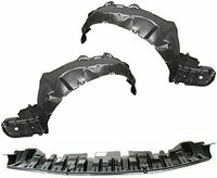 Front Engine Splash Shield + Fender Liners Left Driver & Right Passenger Side Direct Replacement Compatible With 2010-2011 Toyota Prius TO1249158 TO1248158 TO1228168 5387547030
