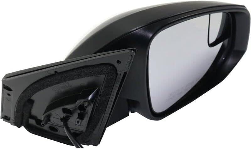 Set Of 2 Front Power Mirror Manual Folding Non-Heated Textured Plastic Right Passenger & Left Driver Side Direct Replacement Compatible With 2016-2018 Toyota RAV4 TO1320345 TO1321345