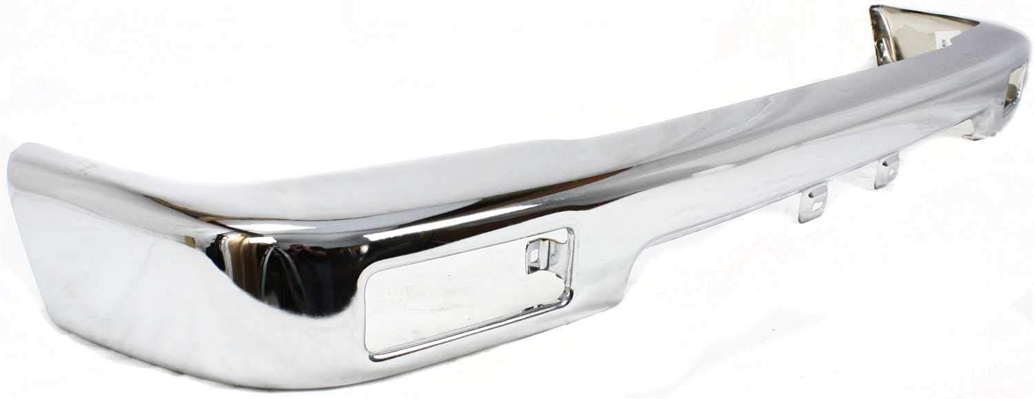 Front Bumper Chrome Steel + Lower Valance Primed Direct Replacement Compatible With 1992-1995 Toyota Pickup 2WD TO1002102 TO1095104 5210135070 5391135010