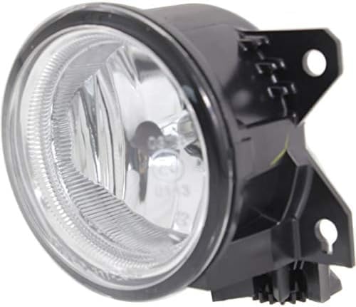 Set Of 2 Front Fog Lights Assembly Plastic Left Driver & Right Passenger Side Direct Replacement Compatible With 2016-2021 Honda Civic / 2018-2020 Fit HO2593143 HO2592143