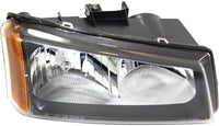 Set Of 2 Front Headlight Assembly Fluted Reflector Right Passenger & Left Driver Side Direct Replacement Compatible With 2003-2006 Chevrolet Silverado/Avalanche GM2502257 GM2503257