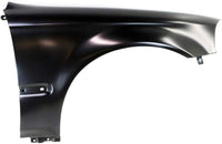 Front Fender Primed Steel With Molding Holes Right Passenger Side Direct Replacement Compatible With 1996-1998 Honda Civic HO1241143 60211S04A00ZZ