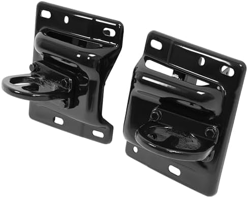 Set of 2 Front Bumper Bracket Steel with Tow Hook Holes Right Passenger & Left Driver Side Direct Replacement Compatible with 2010-2018 Dodge Ram 2500 3500 CH1067140 CH1066140
