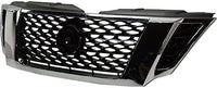 Front Grille Primed Plastic With Chrome Frame Direct Replacement Compatible With 2017-2020 Nissan Armada NI1200286 623105ZW0A