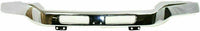 Front Bumper Chrome Steel with Brackets + Lower Valance Primed Without Fog Light Holes Direct Replacement Compatible With GMC Sierra 1500 2500HD 3500 2003-2006 GM1002463 GM1000685