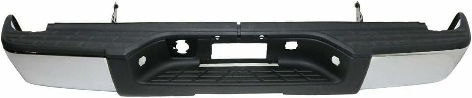 Rear Step Bumper Assembly Chrome Steel Direct Replacement Compatible With 2007-2013 Chevrolet Silverado/GMC Sierra 1500 GM1103147 22932803