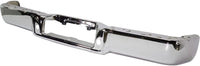 Step Bumper Face Bar Chrome Steel Without Rear Object Sensor Holes Direct Replacement Compatible With 2006-2008 Ford F-150 / Lincoln Mark LT FO1102358 8L3Z17906B
