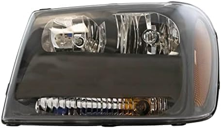 et Of 2 Front Head Light Composite Assembly Plastic Left Driver & Right Passenger Side Direct Replacement Compatible With 2006-2009 Chevrolet Trailblazer GM2503304 GM2502304