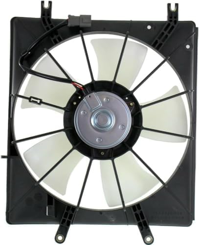 Front Radiator & A/C Condenser Cooling Fan Assembly Plastic Direct Replacement Compatible with 2004-2008 Acura TL AC3115109 AC3113107 19015RDAA01 38615RDAA00