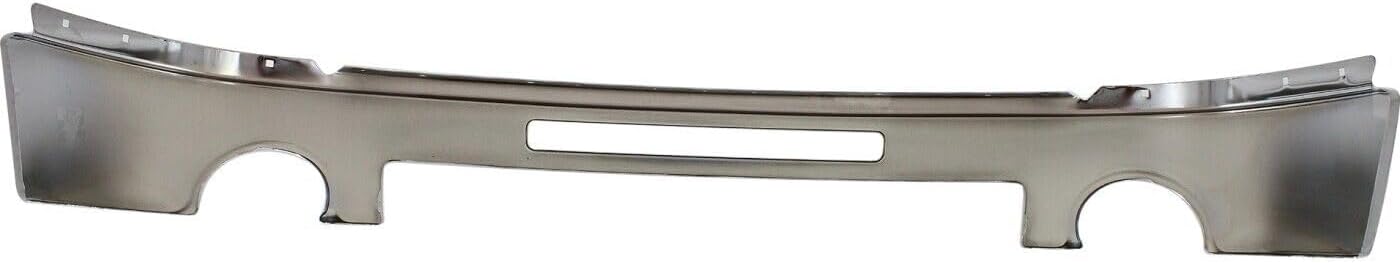 Front Bumper Chrome Steel + Upper Cover Primed + Lower Valance Textured Direct Replacement Compatible With 2007-2013 GMC Sierra 1500 GM1015100 GM1002834 GM1014102