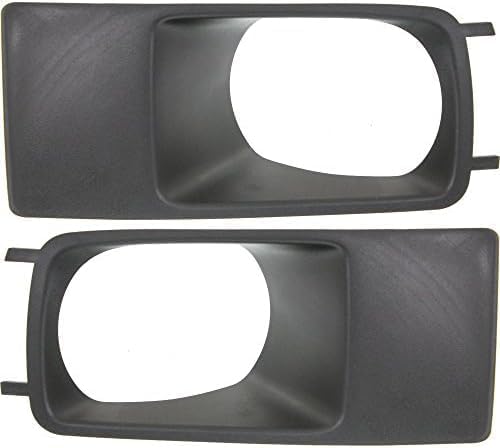 Set Of 2 Front Fog Light Molding Textured Right Passenger & Left Driver Side Direct Replacement Compatible With 2005-2007 Dodge Magnum CH1038139 CH1039139 4805923AA 4805922AA