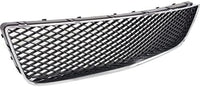 Front Bumper Grille Chrome Shell With Primed Insert Plastic Direct Replacement Compatible With 2006-2013 Chevrolet Impala / 2014-2016 Limited GM1036107 10333712