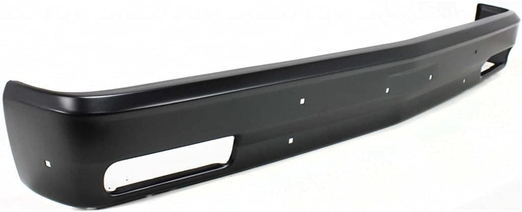 Front Bumper Primed Steel Without Molding Holes Direct Replacement Compatible With 1983-1994 Chevrolet S10 Blazer / 1982-1993 S10-Pickup GM1002138 14030576