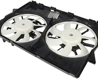 Front Dual Cooling Fan Assembly Plastic with Control Module Direct Replacement Compatible with 2014-2018 Jeep Cherokee CH3115178 68164091AH