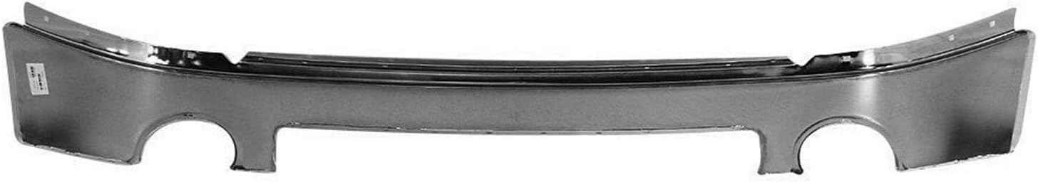 Front Bumper Chrome Steel + Upper Cover Primed + Lower Valance Air Deflector + Extension Textured Direct Replacement Compatible With GMC Sierra 1500 2007-2013 GM1015100