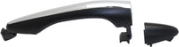Front Exterior Door Handle + Cover Primed Right Passenger Side with Chrome Trim Without Keyhole Direct Replacement Compatible with 2012-2015 Kia Optima 826514C010-PFM 826622T000