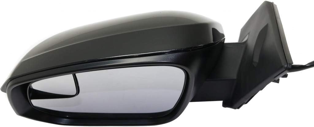 Front Power Mirror Manual Folding Heated Primed Left Driver Side Direct Replacement Compatible With 2016-2018 Toyota RAV4 TO1320346 879400R220C0