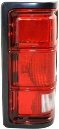 Set OF 2 Tail Light Lens And Housing With Outer Black Trim Left Driver & Right Passenger Side Direct Replacement Compatible With 1987-1996 Dodge Dakota CH2800111 CH2801111 55076439