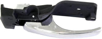 Front Interior Door Handle Chrome Lever Left Driver Side Direct Replacement Compatible with 2008-2018 Dodge Grand Caravan / 2008-2016 Chrysler Town & Country CH1352110 5020799AC