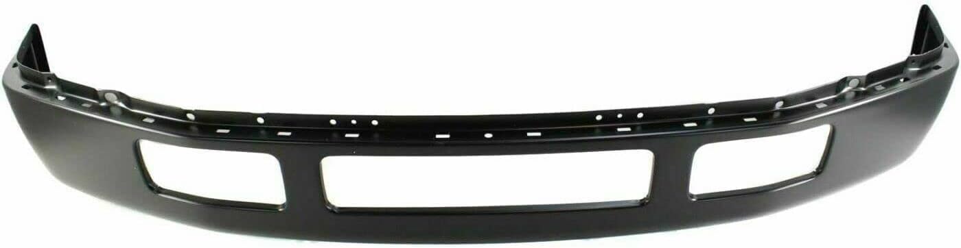 AUTOS PARTS PLUS Front Bumper Primed Steel + Mounting Plate + Outer Brackets + Left Driver and Right Passenger Side Direct Replacement Compatible With 2005-2007 Ford F-250 / F-350 Super Duty FO1002393