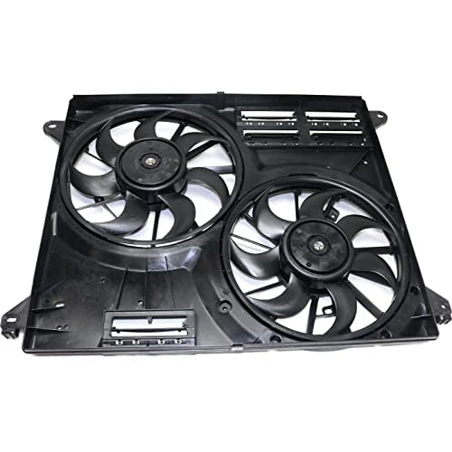 Front Dual Fan Assembly Plastic Direct Replacement Compatible with 2015-2023 Ford Edge / 2016-2018 Lincoln MKX FO3115212 F2GZ8C607E