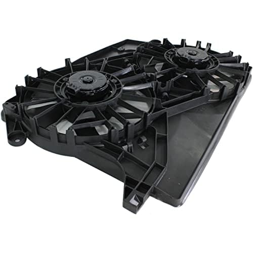 Front Dual Fan Assembly Direct Replacement Compatible with 2005-2009 Chrysler 300/2006-2009 Dodge Charger CH3115132 5174358AA 5137717AB