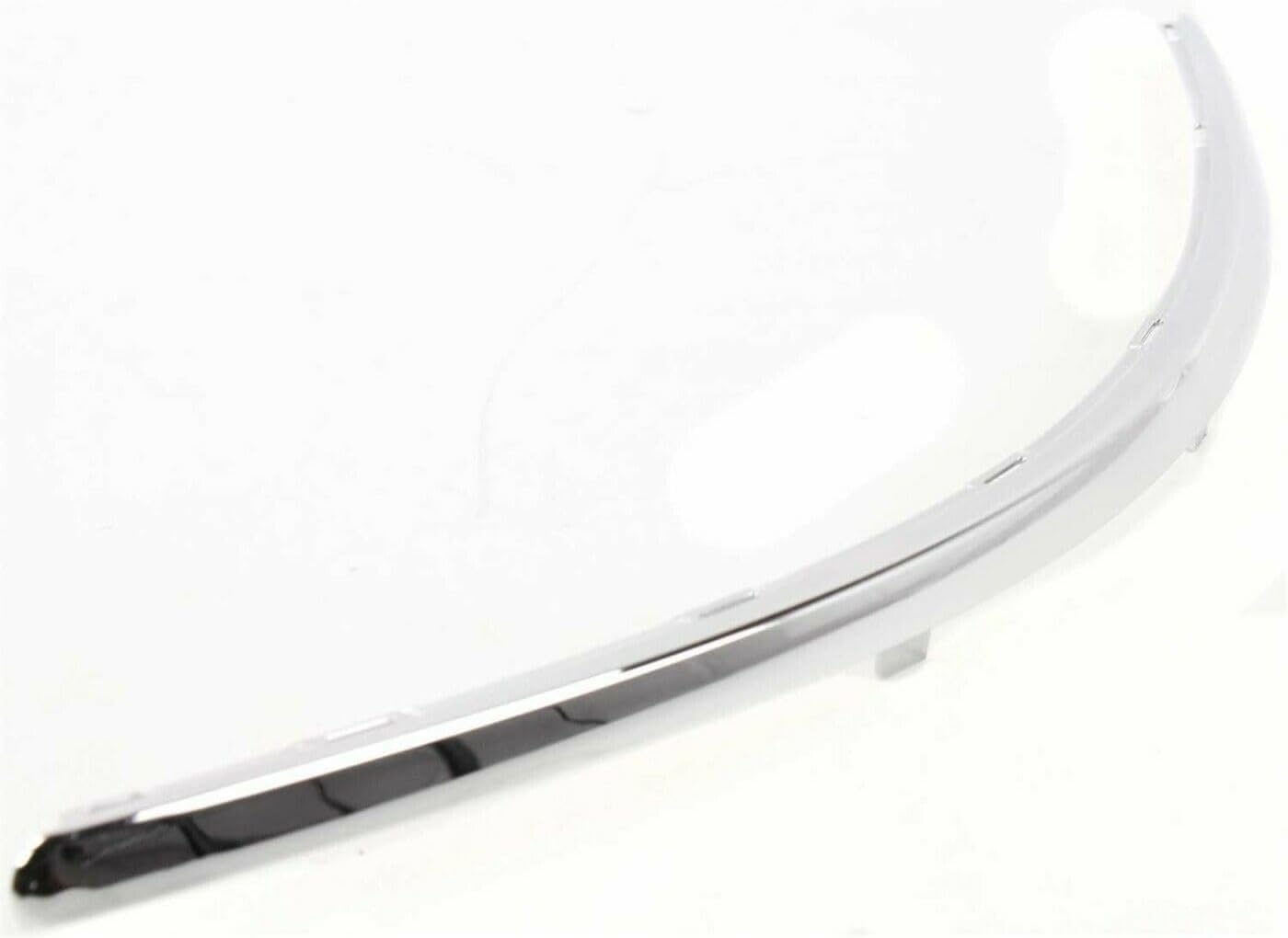 Set Of 2 Front Bumper Upper Molding Chrome Left Driver & Right Passenger Side Direct Replacement Compatible With 2001-2005 Volkswagen Passat VW1046102 VW1047102 3B08072442ZZ