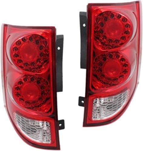 Set Of 2 Tail Light Assembly Left Driver & Right Passenger Side Direct Replacement Compatible With 2017-2019 Dodge Grand Caravan CH2801199 CH2800199 5182534AE 5182535AD