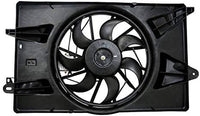 Front Radiator Cooling Single Fan Assembly Plastic Direct Replacement Compatible with 2015-2017 Chrysler 200/2014-2019 Jeep Cherokee CH3115179 CH3115180 68205996AC 68197298AB