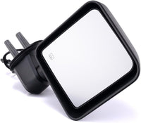 Front Power Mirror Manual Folding Heated Textured Right Passenger Side Direct Replacement Compatible With 2015-2018 Jeep Wrangler CH1321390 68249846AD 68249846AC