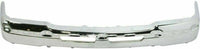 Front Bumper Chrome Steel + Upper Cover + Lower Valance Textured + Brackets Set Of 4 Direct Replacement Compatible With Chevrolet Silverado 1500 2003-2006 / Avalanche 2002-2006
