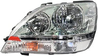 Set Of 2 Front Headlight Assembly Chrome Interior Right Passenger & Left Driver Side Direct Replacement Compatible With 2001-2003 Lexus RX300 LX2502104 LX2503104 8115048080 8111048080