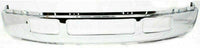 Front Bumper Chrome + Upper Cover + Lower Valance Panel + License Plate Bracket + Fog Lights Left & Right Side Direct Replacement Compatible With Ford F-Series Super Duty 2005-2007