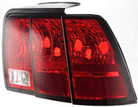 Set Of 2 Tail Lights Lens And Housing Right Passenger & Left Driver Side Direct Replacement Compatible With 1999-2004 Ford Mustang FO2818109 FO2819109 3R3Z13405AA 3R3Z13404AA