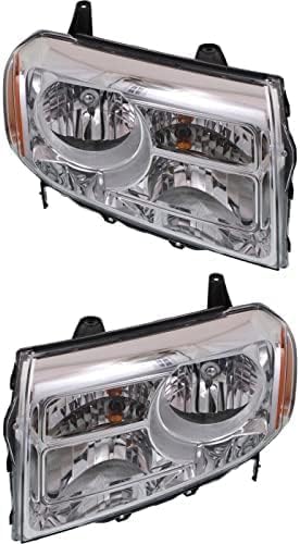 Set Of 2 Front Head Light Assembly Halogen Right Passenger And Left Driver Side Direct Replacement Compatible With 2012-2015 Honda Pilot HO2503147 HO2502147 33100SZAA11 33150SZAA11