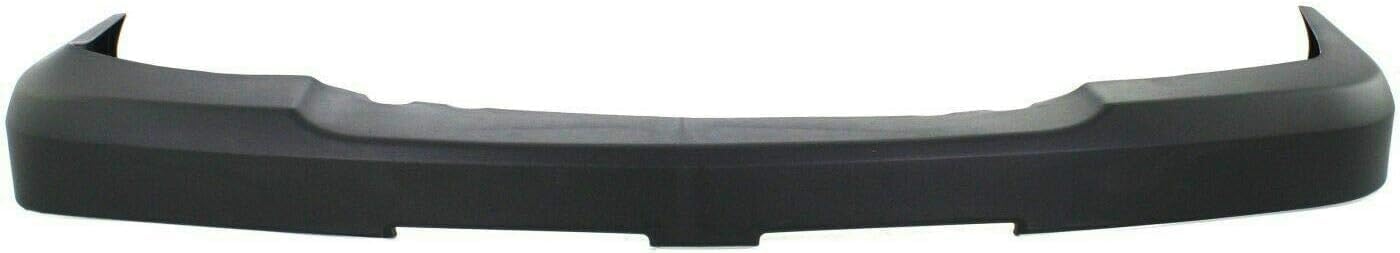Front Bumper Chrome Steel + Upper Cover + Lower Valance Air Deflector Textured Black Direct Replacement Compatible With Chevrolet Silverado 2500HD 3500 2003-2006 GM1051109 GM1092205