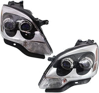 Set Of 2 Front Headlight Assembly Left Driver & Right Passenger Side Direct Replacement Compatible With 2007-2009 GMC Acadia GM2503294 GM2502294 25826765 25826764