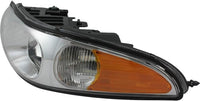 Set Of 2 Front Head Light Assembly Composite With Marker Lamp Left Driver & Right Passenger Side Direct Replacement Compatible With 2000-2005 Buick LeSabre GM2502210 GM2503210