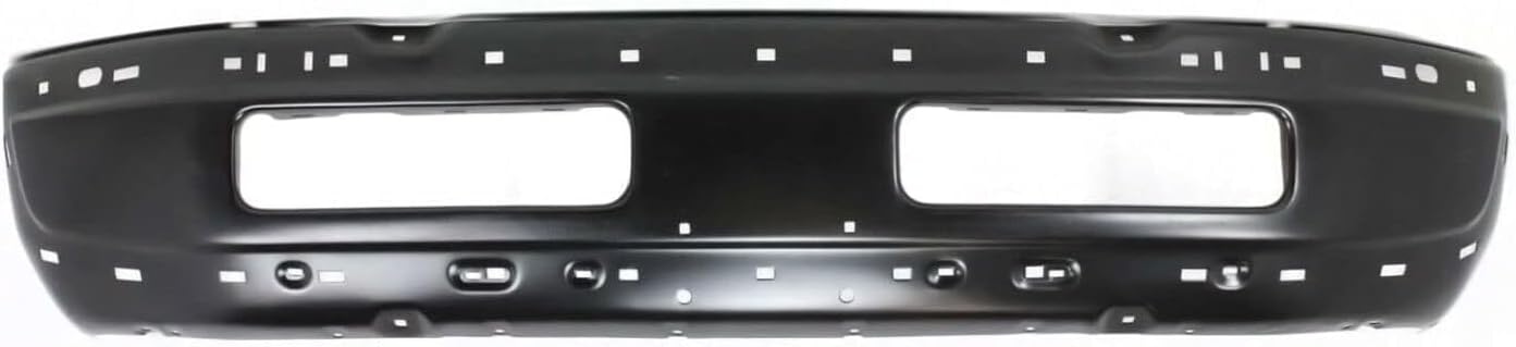 Front Bumper Primed Steel + Upper + Lower Cover + Valance + Fog Light + Bezel Cover Left & Right Side Direct Replacement Compatible with 1994-2001 Dodge Ram 1500/1994-02 Ram 2500 3500