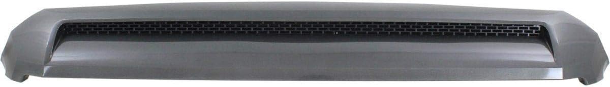 Front Hood Scoop Assembly Textured With Painted Gray Molding Direct Replacement Compatible With 2014-2021 Toyota Tundra TO1231101 761800C010