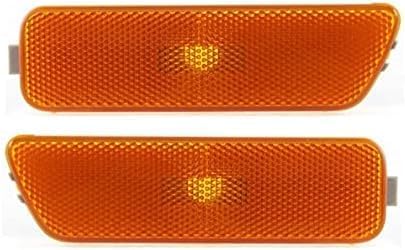 Set Of 2 Front Side Marker Lamp Lens And Housing Right & Left Side Direct Replacement Compatible With 1999-2006 Volkswagen Golf / 1999-2007 Jetta/GTI / 1999-2002 Cabrio VW2551104