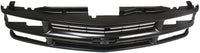 Front Grille Painted Black Shell & Cross Bar Insert With Dual Beam Headlamp Direct Replacement Compatible With 1994-2000 Chevrolet / 1994-1999 Suburban C-K Series GM1200239 15981092