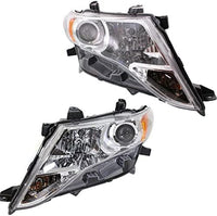 Set Of 2 Front Head Light Assembly Halogen Right Passenger And Left Driver Side Direct Replacement Compatible With 2009-2015 Toyota Venza TO2503189 TO2502189 811100T020 811500T020