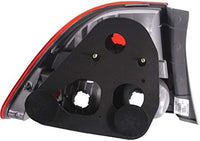 Set Of 2 Tail Light Outer Assembly Lens And Housing Left Driver & Right Passenger Side Direct Replacement Compatible With 2009-2011 Honda Civic HO2818138 HO2819138