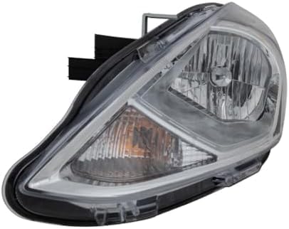 Set Of 2 Front Head Light Assembly Plastic Left Driver & Right Passenger Side Direct Replacement Compatible With 2015-2019 Nissan Versa NI2503230 NI2502230 260109KK0A 260609KK0A
