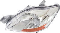 Set Of 2 Front Head Light Assembly Lens And Housing Plastic Left Driver & Right Passenger Side Direct Replacement Compatible With 2007-2011 Toyota Yaris TO2518108 TO2519108