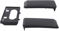 Front License Plate Bracket + Bumper Molding Textured Left Driver & Right Passenger Side Direct Replacement Compatible with 2009-2014 Ford F-150 FO1053100 FO1068134 9L3Z17A385A