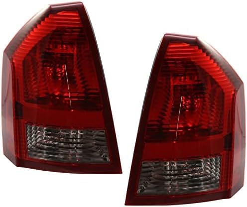 Set Of 2 Tail Light Assembly Right Passenger & Left Driver Side Direct Replacement Compatible With 2005-2007 Chrysler 300 CH2800174 CH2801174 4805850AE-PFM 4805851AE-PFM