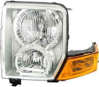 Set Of 2 Front Headlight Assembly Halogen Right Passenger & Left Driver Side Direct Replacement Compatible With 2006-2010 Jeep Commander CH2519117 CH2518117 55396536AI 55396537AI