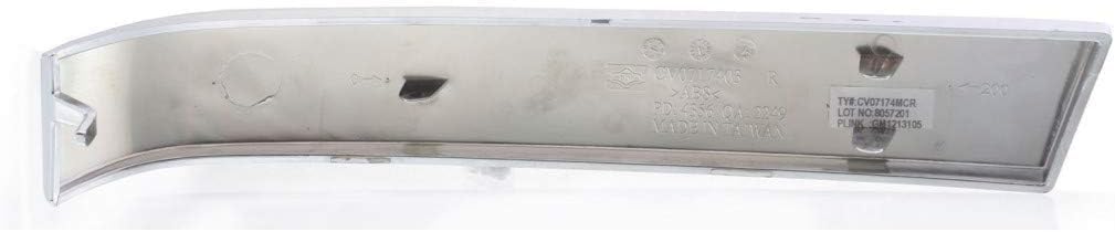 Front Grille Molding Chrome Left Driver Side Direct Replacement Compatible With 2003-2006 Chevrolet Silverado GM1212105 10397973